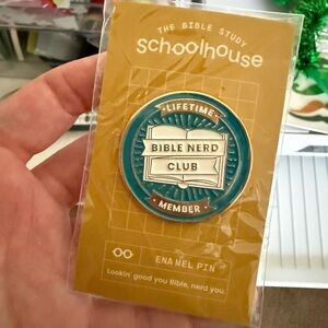 Bible nerd enamel pin. Unused.